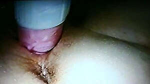 Blindfolded Wife Fucked with Rabbit Toy Hard!