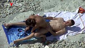 i'm a busty cougar riding hard dick on beach getting facial cum