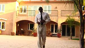 Blonde Mature Wife Sunny Day in High Heels Gets Intense Fucking from Black Cock