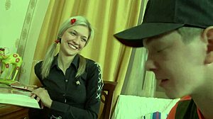 barely of age tatyana konovalova, a blonde whore, gets her tight ass opened wide