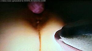 Blindfolded Wife Fucked with Rabbit Toy Hard!