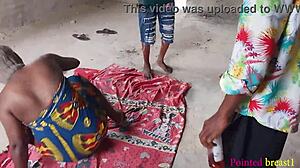 Two Big Black Cocks Pamper Big Ass Wife With Erotic Outdoor Group Sex Fingering In Garden