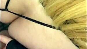 we're having fun in a see through short dress around hotel public areas