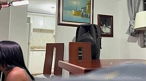 how does this beautiful 19 year old latina debut in first anal porn casting behind scenes?