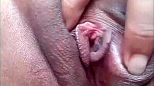 Masturbation Right Against Her Sensitive Clitoris