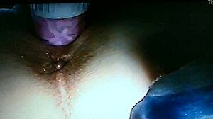 Blindfolded Wife Fucked with Rabbit Toy Hard!