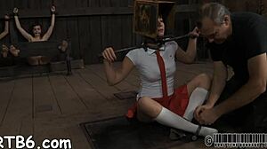 Tormented Is Giving Master a Lusty Oral-Service. She's Bound and Punished in Hardcore BDSM Action! 🔥