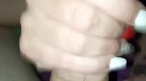 Argentinian creampie handjob