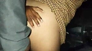 why is this latina slut getting fucked publicly on the beach over the car showing tits and ass?