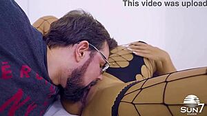 Why does Luana prepare to suck cock perfectly before orgasm?