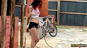 Hey, lucky builder, you wanna pound this redhead wife right here on the site?