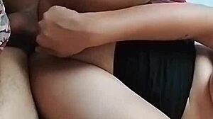 Whoa, Hot Girl Rides Stepbrother's Huge Cock With Her Tight Pink Pussy!