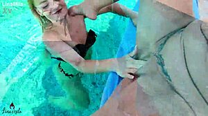 Dirty Tina, check out this world premiere of our first-time FFF lesbian outdoor threesome with tribbing and facesitting by the pool!