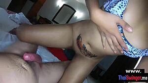 Pov quickie handjob leads to intense fucking with real amateur thai girlfriend.