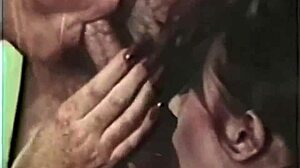 Retro Seventies Group Scene With Hairy Beaver And Vintage Vibes In Antique Setting