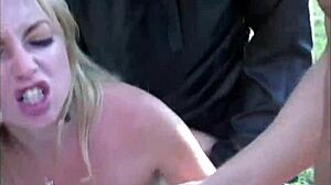 Public orgy with hot blonde teen teaser uncensored