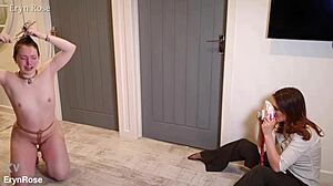 now you're bound and shaved, slave... feel the humiliation as i dominate your hairless pussy