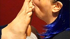 she enjoys sucking gently on my toes during our relaxing moments