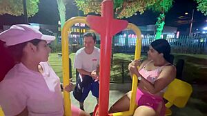 i fuck a stranger with big tits and big butt met in public park