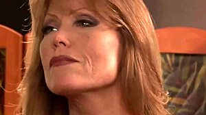 Big boobed cougar Darla Crane gives a deepthroat blowjob to ebony muscular Sean Michaels before intense interracial missionary sex.