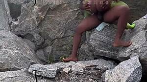 I Seduced The Tourist Guard And Fucked Him On The Rock!