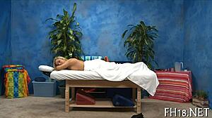 Poolside massage turns into steamy sex