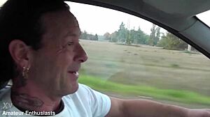 In this wild orgy, a tattooed Italian milf takes double penetration with cum in mouth from group fucking.