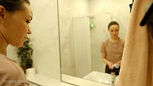 What Secrets Unfold in Kristina's Early Morning Bedroom and Shower Routine
