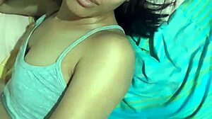 Amateur petite latina swallows my cum in homemade quickie.