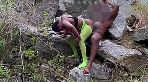 I Seduced The Tourist Guard And Fucked Him On The Rock!