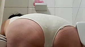 wife washing, peeing and showing ass, you like that?