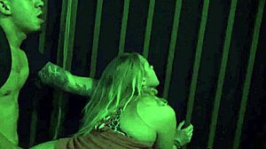 Stranded teen amateur gets bound and dominated in rough outdoor doggystyle riding with public pickup vibes.