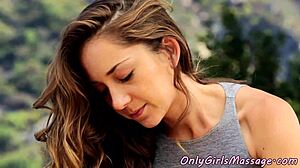 Big-Tit Babe Seduced into Steamy Lesbian Massage Sex