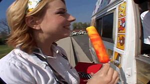Lexi Belle, Get That Tight Teen Pussy Banged Hard by Ice Cream Man's Monster Cock Creampie!