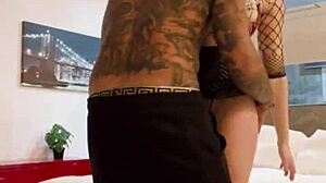 wild orgy features dolly dyson damil and jesus with mature redhead