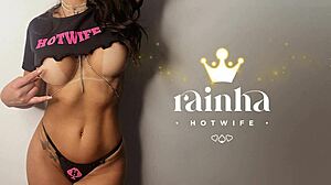 Brazilian Hotwife Flashes Big Tits Testing Liquid Gel Vibrator Nude on Nudist Beach