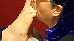 she enjoys sucking gently on my toes during our relaxing moments