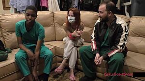 New Hooters Girl Jewel Endures Humiliating Gyno Exam by Dr. Stacy Shepard Before Serving Wings