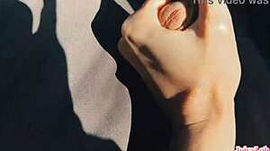 stepsis grabs my cock for a juicy handjob while i'm driving