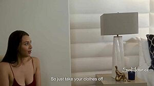 Nympho step sis Bella Rolland and Avery Black ride in taboo ffm threesome