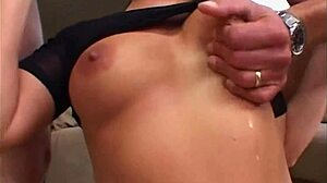 This big booty white hooker takes on two clients for amateur homemade anal assfucking with blowjob, deepthroat, face fucking, and double penetration in rough group sex.