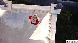 Wicked Big Tittied Lingerie Blonde Gets Pussy Pounded In Cowgirl And Missionary