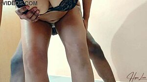 Latina hot wife bends over for hard doggystyle fucking 😈 with big tits bouncing and creampie finish from a monster cock