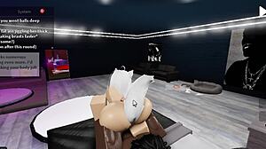 Roblox cat girl takes big black cock doggystyle! 🐱🍆