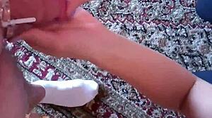 I will put you in this cock cage for femdom control. It's all about bondage and bdsm pov in the bound setup.