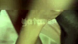 I watch my hotwife gataaasp in interracial gangbang with 3 black cocks banging her pussy quickie-style.