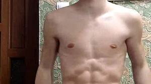 Who knew a flex skinny boy in underwear could twist so intriguingly?