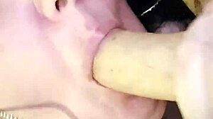 Cock gobbling slut delivers intense hardcore oral on wet pussy