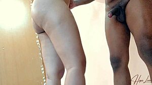 Latina hot wife bends over for hard doggystyle fucking 😈 with big tits bouncing and creampie finish from a monster cock