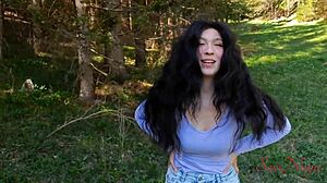 Influencer got separated from her husband in the woods